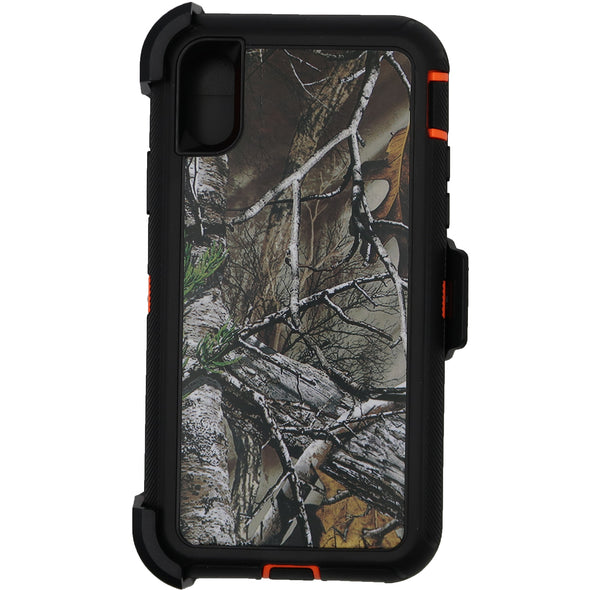 Brilliance HEAVY DUTY iPhone X / XS Camo Series Case Orange