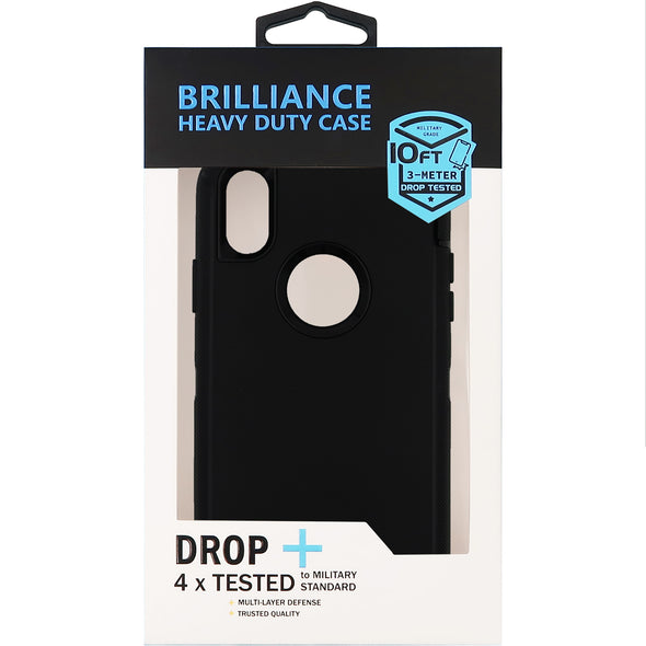 Brilliance HEAVY DUTY iPhone X / XS Pro Series Case Black