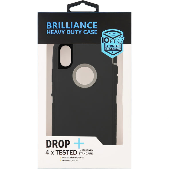 Brilliance HEAVY DUTY iPhone X / XS Pro Series Case Grey