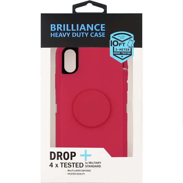 Brilliance HEAVY DUTY iPhone X / XS Pop Pro Series Case Pink