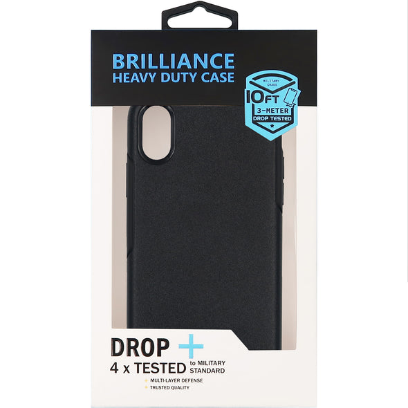 Brilliance HEAVY DUTY iPhone X / XS Slim Series Case Black