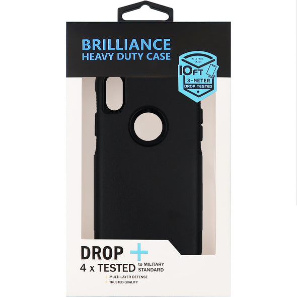 Brilliance HEAVY DUTY iPhone XR Traveler Series Case Black