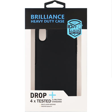 Brilliance HEAVY DUTY iPhone XS Max Slim Series Case Black