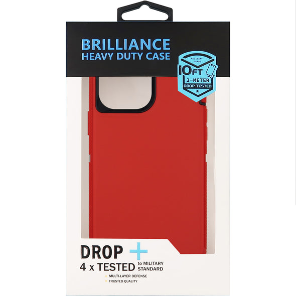 Brilliance HEAVY DUTY iPhone 13 Pro Max (Pro Series) Case Red