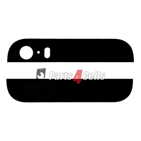 iPhone 5S Black Back Rear Housing Top & Bottom Glass Black