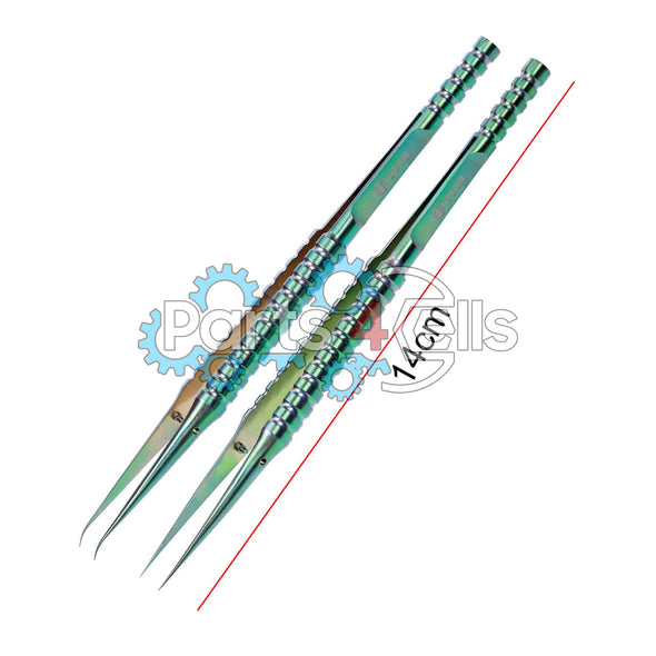 2UUL Straight Head Titanium Alloy Ultraprecise Tweezer