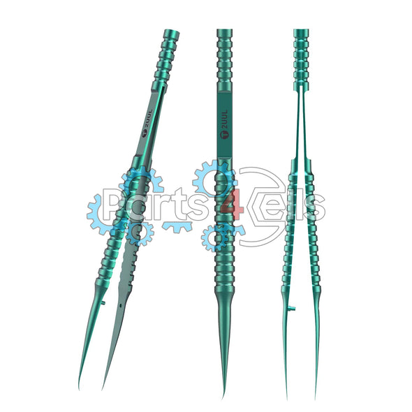 2UUL Curved Head Titanium Alloy Ultraprecise Tweezer